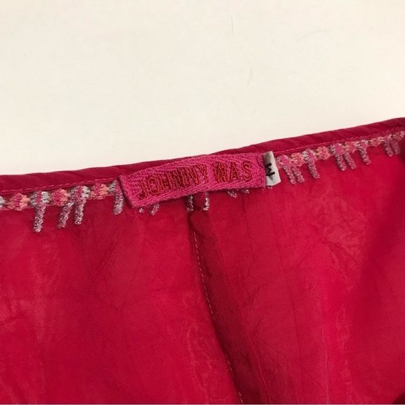 Johnny Was Vanessa Georgette Embroidered Tunic Size Medium - Picture 2 of 16